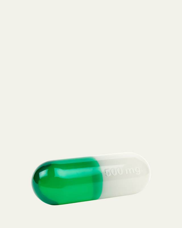 Large Green Acrylic Pill